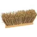 The Brush Man 16” Street Broom, Undyed Palmyra Stalk Fill, 6PK ST4165